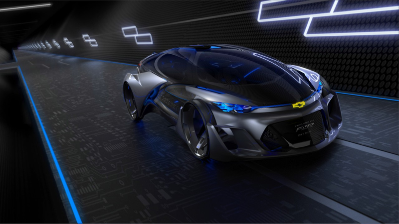 Illustration for article titled Your Eyes Aren't Ready For The Self-Driving Chevrolet-FNR ConceptÂ